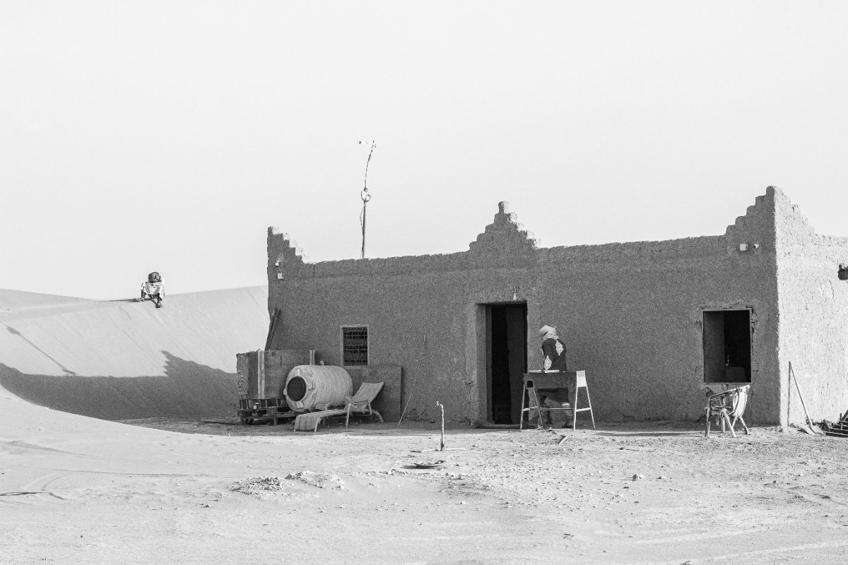 Puesto en el desierto — Deserto del Sahara, Marocco