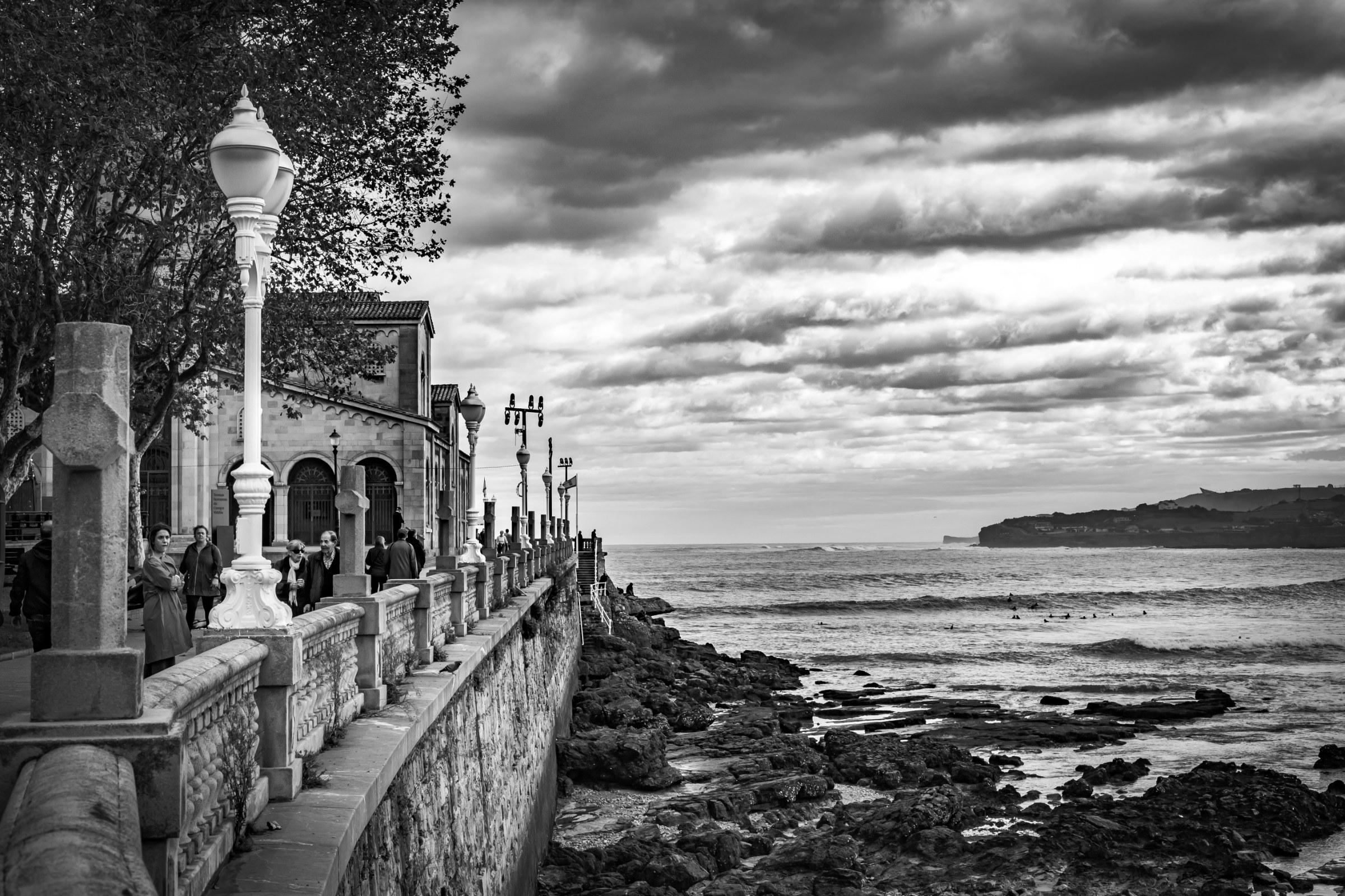 Passeggiata sull'oceano