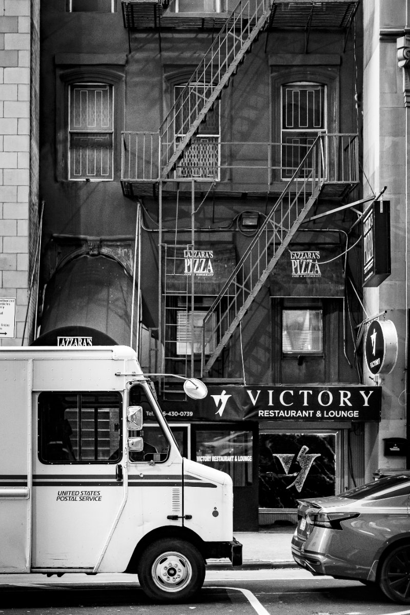Strati urbani su facciata — Lazzara's Pizza, New York City